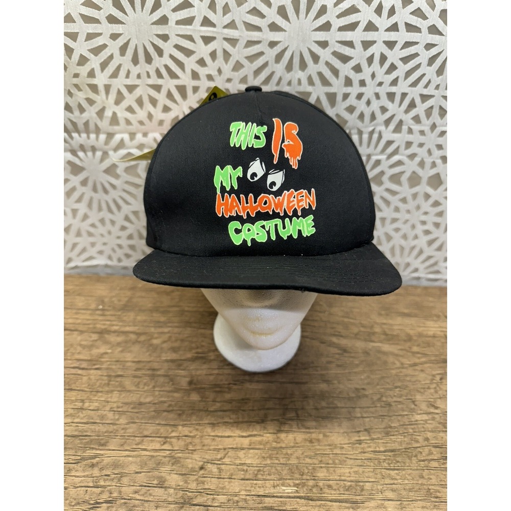 Vintage Halloween‎ "This is my costume" black Snap Back Baseball Cap/hat